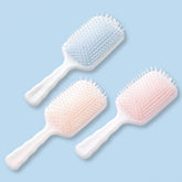 Homestic Hair Brush | Flexible Bristles Brush | Hair Brush with Paddle | Straightens & Detangles Hair Brush | Suitable For All Hair Types | Hair Brush Styling Hair | Set of 3 | Multi
